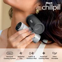 Shark - ChillPill 3-in-1 Personal Cooling System with Fan, InstaChill Cooling Plate & Dry-Touch M... - Left View
