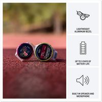 Garmin - Forerunner 570 GPS Smartwatch 47 mm Aluminum - Indigo Aluminum - (2025) - Left View