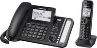 Panasonic - KX-TG9581B DECT 6.0 Expandable Cordless Phone System with Digital Answering System - ... - Left View