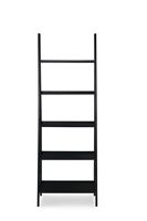 Linon Home Décor - Radford Five-Tier Ladder Bookshelf - Black - Left View