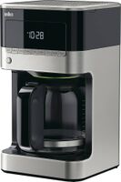 Braun - BrewSense 12-Cup Coffee Maker - Black/Stainless Steel - Left View