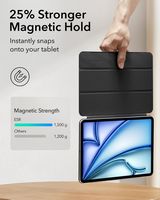 ESR Gear - Rebound Magnetic Keyboard Case 360 for iPad Air 11 2024 - Charcoal Gray - Left View