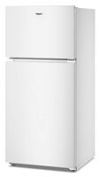 Whirlpool - 28 in. Wide 14 cu. ft. Top Freezer Refrigerator with Total Coverage Cooling - White - Left View