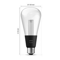 Philips - Hue LightGuide Edison ST70 - black - Left View