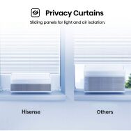 Hisense - 10,000 BTU UltraSlim Window Air Conditioner with Inverter Technology & Easy Installatio... - Left View