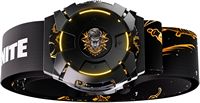 Woojer - Fortnite Strap 3 Ring, Armor & Belt Style-set - Midas Edition - Black, Golden - Left View