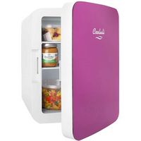 Cooluli - Infinity 0.4 Cu. Ft. Mini Fridge - Pink - Left View
