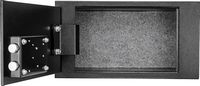 Barska - Floor Safe With Key Lock 0.22 Cubic Ft AX12656 - Black - Left View