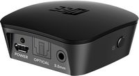 MEE audio - Connect Universal Dual-Headphone Bluetooth Wireless Audio Transmitter for TV - Black - Left View