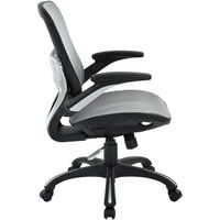 Office Star Products - Mesh Chair - Gray - Left View