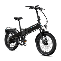 Lectric eBikes - XP4 Step-Over Foldable eBike (Max 50mi/28mph) + LevelUp Rack - Tempest Grey - Left View