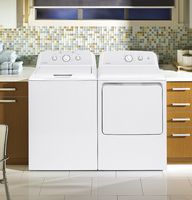 Hotpoint - 3.8 Cu. Ft. Top Load Washer - White /Gray Backsplash - Left View