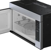 Bosch - 800 Series 1.8 Cu. Ft. Convection Over-the-Range Microwave with Sensor Cooking - Stainles... - Left View