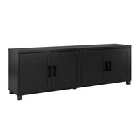 CorLiving - Virlomi Collection TV Stand with Enclosed Cabinets for Most TVs up to 85