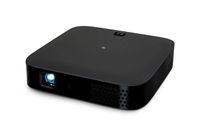 Miroir - M200S Portable Smart HD Projector - Black - Left View