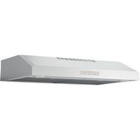 GE Profile Series - 30 inches - Convertible - Under cabinet Range Hood - Stainless Steel - Left View