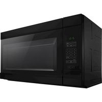 Amana - 1.6 Cu. Ft. Over-the-Range Microwave - Black - Left View