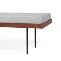 Burrow - Carta Hardwood Bench - Walnut - Left View