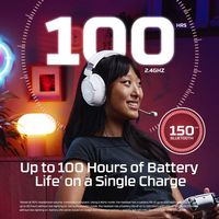 HyperX - Cloud Flight 2 Wireless Gaming Headset for PC, PS5, PS4, Nintendo Switch, Mac, Mobile, a... - Left View