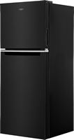 Whirlpool - 17.7 Cu. Ft. Top-Freezer Refrigerator - Black - Left View