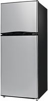 Insignia™ - 11.5 Cu. Ft. Top-Freezer Refrigerator - Stainless Steel - Left View