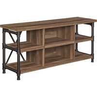 Twin Star Home - Irondale Open Architecture TV Stand for TVs up to 60 inches - Autumn Driftwood - Left View