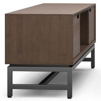Simpli Home - Banting SOLID HARDWOOD 72 inch Low TV Stand in Walnut Brown For TVs up to 80 inches... - Left View
