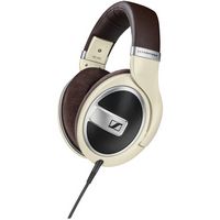 Sennheiser - HD 599 Wired Open Back Over-the-Ear Headphones HD 5 - Brown/Ivory/Matte Metallic - Left View