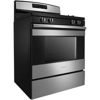 Amana - 5.0 Cu. Ft. Self-Cleaning Freestanding Gas Range - Stainless steel - Left View