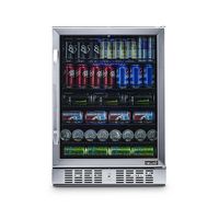 NewAir - 177-Can Built-In Beverage Cooler with Precision Temperature Controls and Adjustable Shel... - Left View