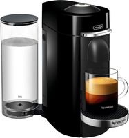 De'Longhi - Nespresso Vertuo Plus Deluxe Coffee & Espresso Machine with Aerocinno - Piano Black - Left View