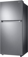 Samsung - 17.6 cu. ft. Top-Freezer Refrigerator with FlexZone - Stainless Steel - Left View