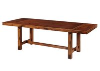 Walker Edison - Huntsman Wood Dining Table - Brown - Left View