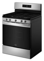 Whirlpool - 5.0 Cu. Ft. Freestanding Gas Convection Range with Air Cooking Technology and Steam C... - Left View