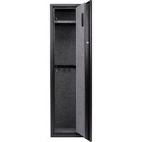 Barska - 4.33 Cu Ft Digital Rifle Safe- with Keypad Lock, 11-Position Rack, Handgun Rack, Removab... - Left View