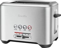 Breville - the Bit More 2-Slice Extra-Wide and Deep Slot Toaster - Stainless Steel - Left View