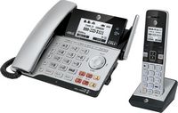 AT&T - TL86103 DECT 6.0 2-Line Expandable Corded/Cordless Phone with Bluetooth Connect to Cell an... - Left View