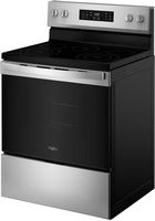 Whirlpool - 5.3 Cu. Ft. Freestanding Electric Range with Air Cooking Technology and Steam Clean -... - Left View