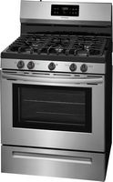 Frigidaire - Self-Cleaning Freestanding Gas Range - Stainless Steel - Left View