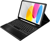 SaharaCase - Navigate Series Keyboard Folio Case with Track Pad for Apple iPad 11'' (A16) and 10.... - Left View