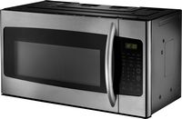 Insignia™ - 1.6 Cu. Ft. Over-the-Range Microwave - Stainless Steel - Left View