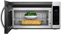 Whirlpool - 1.9 Cu. Ft. Over-the-Range Microwave with Sensor Cooking - Stainless Steel - Left View