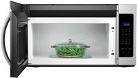 Whirlpool - 1.7 Cu. Ft. Over-the-Range Microwave - Stainless Steel - Left View