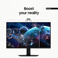 Samsung - 27” Odyssey G50D QHD IPS 180Hz 1ms AMD FreeSync and G-Sync Compatible Gaming Monitor wi... - Left View