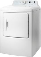 Insignia™ - 6.7 Cu. Ft. Gas Dryer - White - Left View