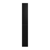 CorLiving - Teo Collection 5-Tier Floor-Standing Bookcase - Black Ravenwood - Left View