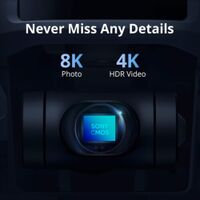 Potensic - ATOM 2 Fly More Combo Drone with Remote Controller PTD 1 - Gray - Left View