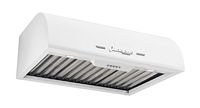 Unique Appliances - 24 inches - Externally Vented - Under cabinet Range Hood - Marshmallow White - Left View