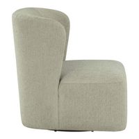 OSP Home Furnishings - Lucia Swivel Chair - Fog - Left View