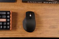 Keychron - M6 Ergonomic Wired & Wireless Laser Mouse w/ Macro Button & Fast-Scrolling Metal Wheel... - Left View